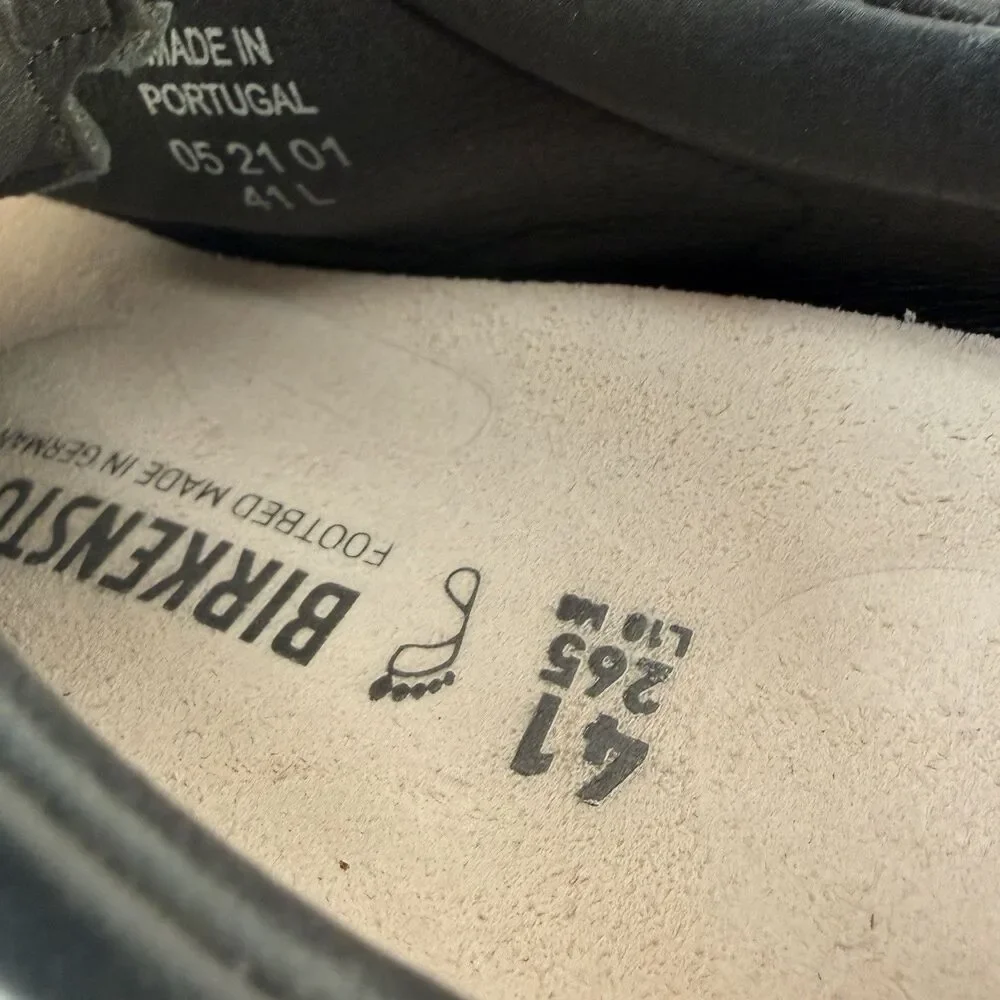 Birkenstock Womens Bend Low Black Leather Comfort Sneakers EU41 US 10